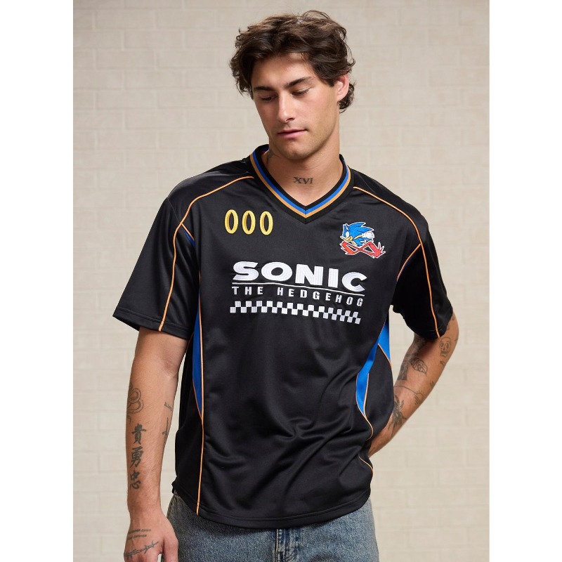 Retro Gaming T Shirt - تي شيرت رجالي رياضي من سونيك