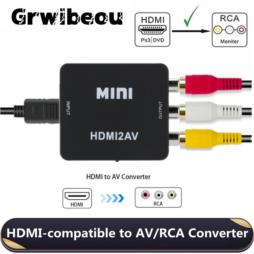 Scart To Hdmi - Grwibeou 1080P HDMI-متوافق مع محول RCA