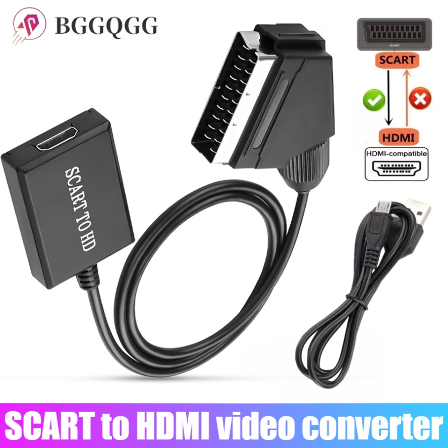 Scart To Hdmi - كابل محول صوت عالي الجودة متوافق