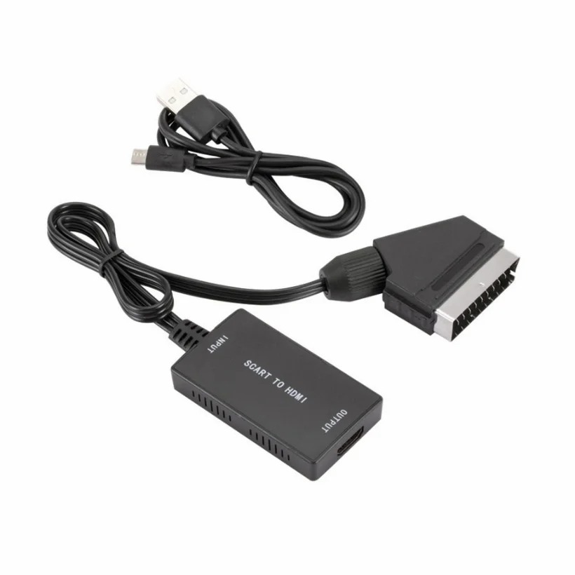 1080P HDMI-متوافق مع محول صوت  - مراجعة Scart To Hdmi وسعره