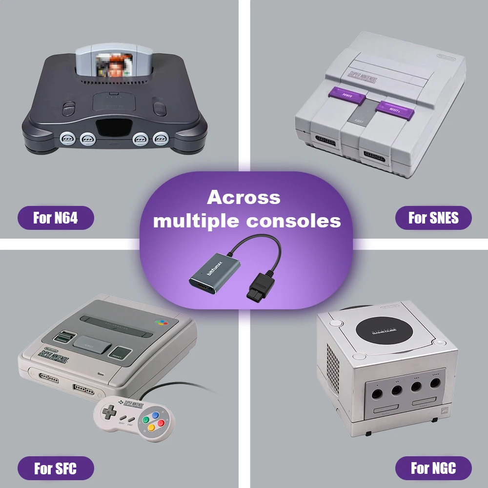 محول فيديو Bitfunx 720P Svideo - مراجعة Retro Gaming N64 وسعره