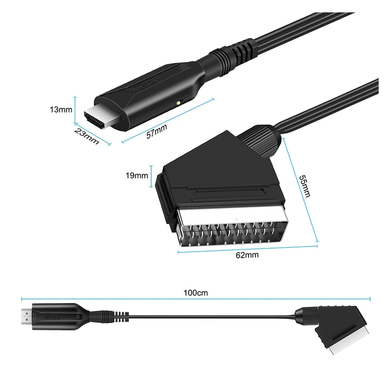كابل محول من SCART إلى HDMI، م - مراجعة Scart To Hdmi وسعره
