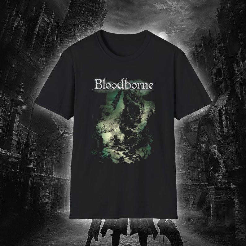 تي شيرت بتصميم لعبة Bloodborne - مراجعة Retro Gaming T Shirt وسعره