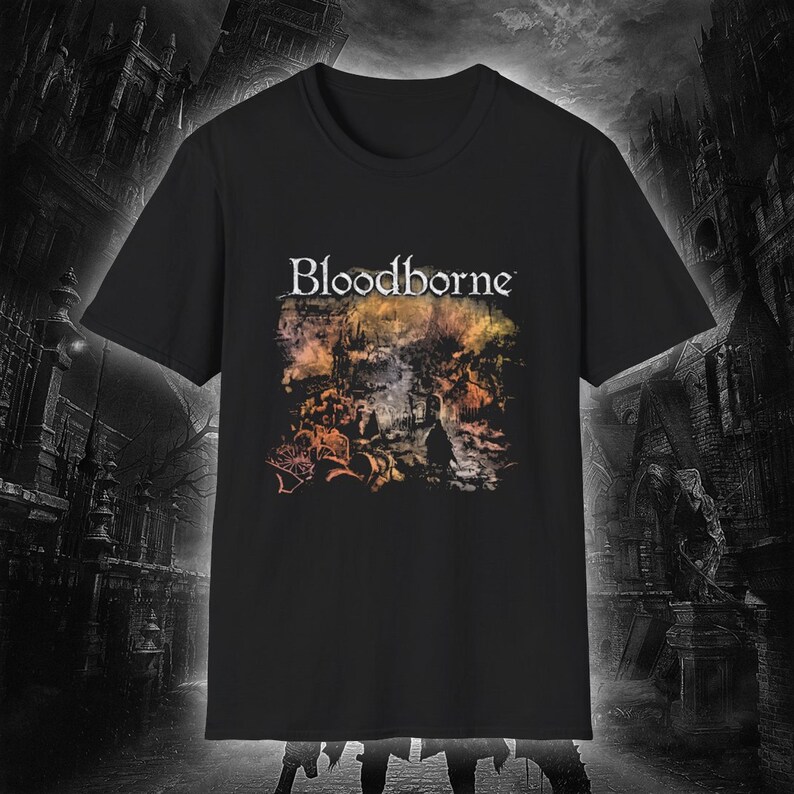 تي شيرت بتصميم لعبة Bloodborne - مراجعة Retro Gaming T Shirt وسعره