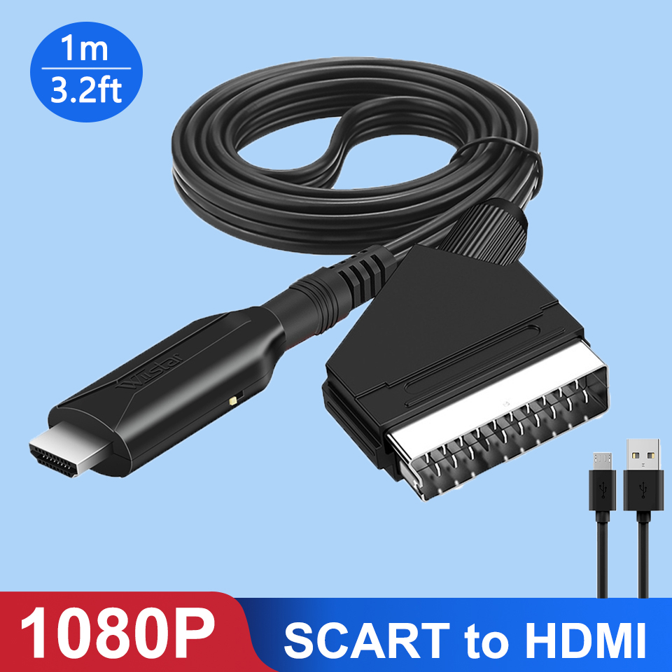 محول سكارت إلى HDMI 1080P محول - مراجعة Scart To Hdmi وسعره